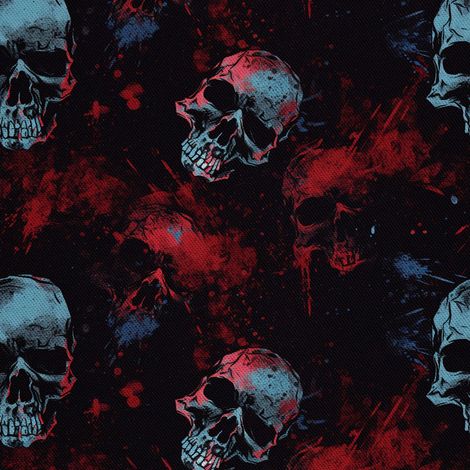 Tela decorativa para exteriores Oxford - Motivo de calavera I DX4580 (1/5)