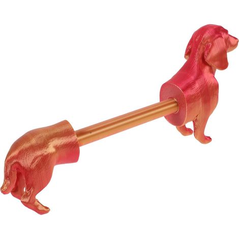 Porte-papier décoratif, résine, chien 3D, pour décoration WC (1/5)