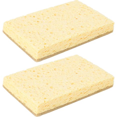 Esponja Cocina Doble Cara, Celulosa Absorbente y Antirrayas, Limpieza Potente para Vajilla y Baño – Pack de 2 Unidades (1/5)