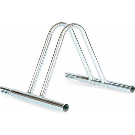 Rastrelliera Portabici in Ferro Zincato, Modulare, Porta Bicicletta Da Giardino e Da interni, Componibile Per Più Moduli (1 modulo)