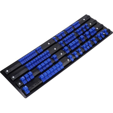 Porte-embouts multifonction 80 pièces, organiseur de douilles avec billes à ressort, support de rangement pratique (1/5)