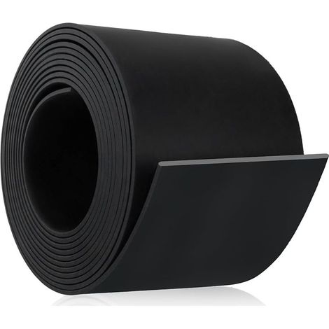 Bande de caoutchouc bande néoprène 3m×100mm×3mm joint plat caoutchouc antidérapant feuille neoprene pour joint DIY protection antichoc (non adhésif)
