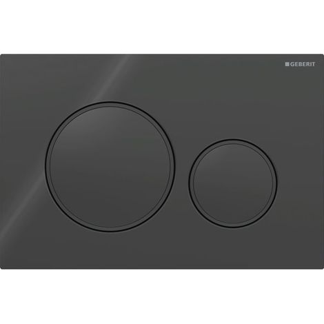 Geberit Sigma20 actuator plate for dual flush, matte black (115.882.DW.1)