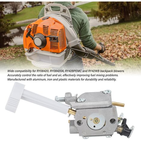 Kit d'Air Filtre et Carburateur en Aluminium pour Souffleur à Dos BP42 RY08420 RY08420A RY42BPEMC RY42WB, avec Bougie et Outil de Réglage (1/5)