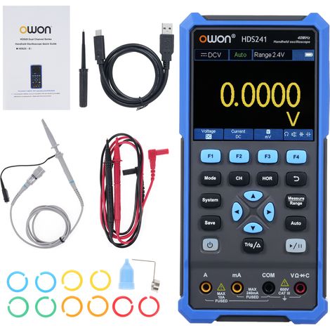GARRYFIZH Oscilloscope multimètre 2 en 1, Multifonction numérique 1 voie, 250MSa/s, 40MHz, Pour tests et dépannage circuits électroniques
