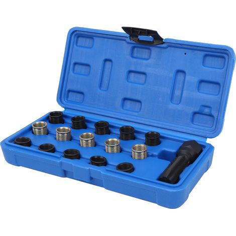 Outil de réparation de filetage de bougie d'allumage M14x1,25, taraud portable en acier au carbone, kit de refiletage