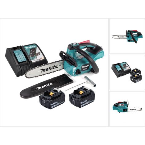 Makita DUC 254 RM Motosega a batteria 18 V 25 cm brushless + 2x batteria 4,0 Ah + caricabatterie