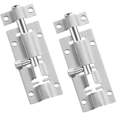 2 pcs Interior Door Lock Garage Door Lock Stainless Steel Lock Garden Door Lock Door Lock Sliding Door Lock (1/5)