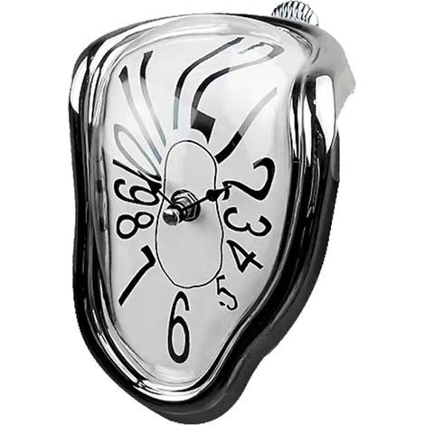 Schmelzende Uhr, zur Dekoration von Zuhause oder Büro oder als originelles Geschenk. (1/5)