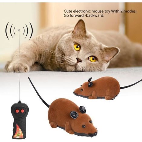 Souris - Télécommandée - 2 Modes Avance Recul - Jouet Interactif Pour Chats - Intérieur - 1 Pièce (1/4)