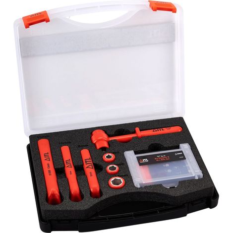 ITL 19-Piece Insulated Socket & Ratchet Set for DC Batteries