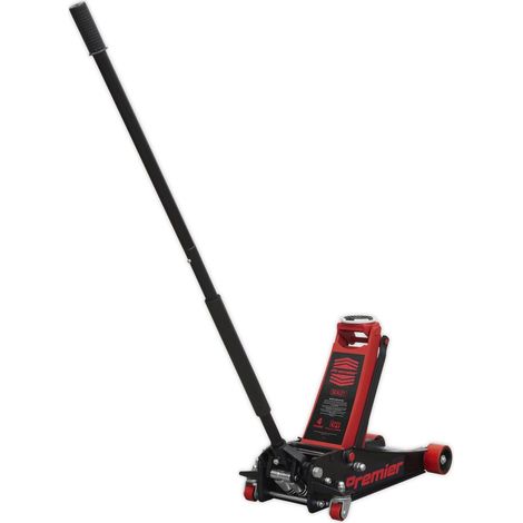 Sealey Trolley Jack 4 Tonne Low Profile Rocket Lift Red 4040AR