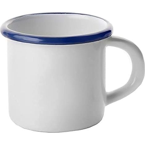 ibili Tazza in emaille bianca 8 cm