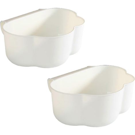 Organisateur de table à langer (2 pièces) : poubelles suspendues pour porte de placard de cuisine, bac de récupération des déchets de cuisine. (1/3)