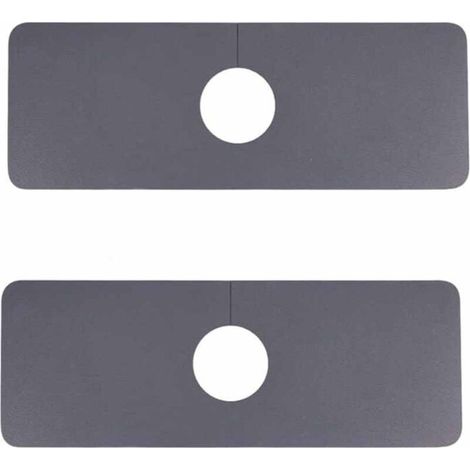 Tapis de robinet universel indéchirable, tapis d'évier multifonctionnel, super absorbant, à séchage rapide, tapis de salle de bain facile à nettoyer (gris)
