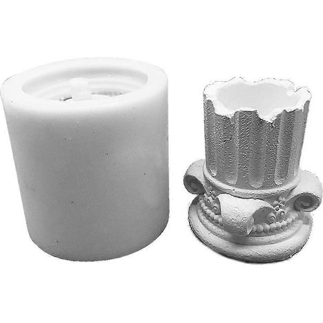 DIY-Spielzeug-Guss-Silikonform, Harzform, griechische Säulen, Blumentopf-Herstellungswerkzeug