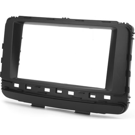 Autoradio 2DIN Cadre Trim Kit pour Kia Sorento 2015+, Panneau de Garniture CD Navigation, Plastique Noir, Remplacement Housse (1/5)