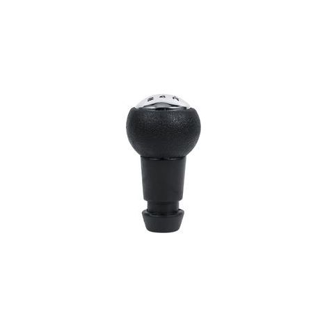 Pomo de palanca de cambios de 5 velocidades, elegante equipamiento en color negro, fácil instalación para el coche. (1/4)
