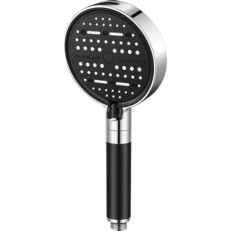 Douchette filtrante 6 modes de jet, finition chromée, raccord G1/2 universel, installation sans outils