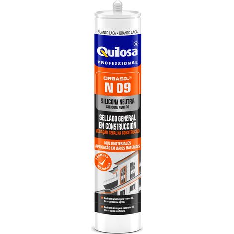 Silicona Neutra QUILOSA N 09I Sellador Cartucho 300 ml Gris