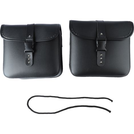 1 Paar wasserdichte und abriebfeste Motorradsatteltaschen, Werkzeugtasche aus PU-Leder für Motorrad (1/5)
