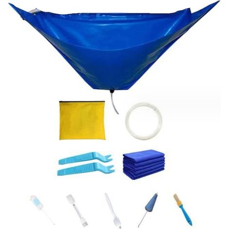 Kit de nettoyage climatiseur, universel, bleu (1/5)