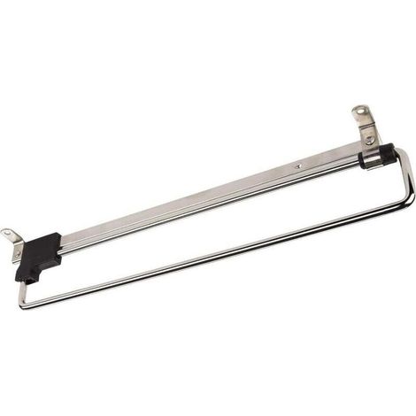 Porte-Cintres Coulissant - Rail Telescopique Extractible 300 mm - Pour Vêtements Cravates Echarpes Pantalons - Acier Chromé - 1 Piece (1/5)
