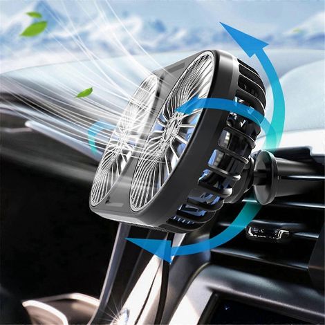 USB-Kfz-Lüfter mit Auslassöffnung, 5V, Mini-Ventilator für Armaturenbrett