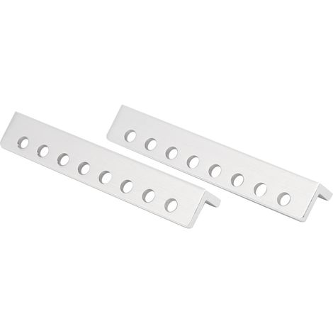 Support 2 pièces poutre aluminium en L 8 trous 12x12x72mm pour robots, accessoire de fixation, profilé léger robuste (1/5)