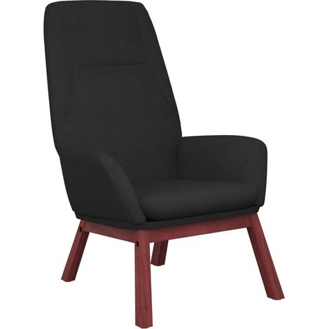 Sedia Relax Nera in Tessuto vidaXL (1/5)