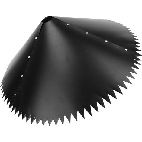 Dissuasore per scoiattoli per palo mangiatoia per uccelli, in PVC e acciaio inossidabile, per montaggio esterno, protezione domestica, colore nero. (1/5)