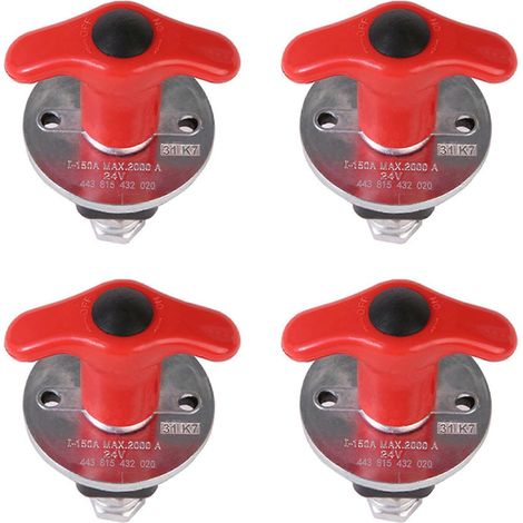 4 interrupteurs de batterie WH-A007 150A-250A, coupe-batterie pour voiture, bateau, camion (1/5)