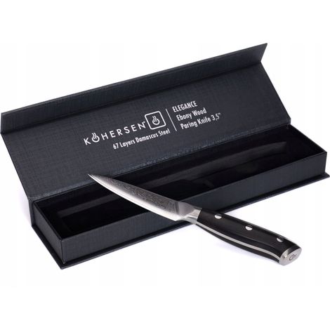CUCHILLO PARA MOLAR FRUTAS Y VERDURAS KOHERSEN ELEGANCE MADERA DE ÉBANO 8,9 cm (1/5)