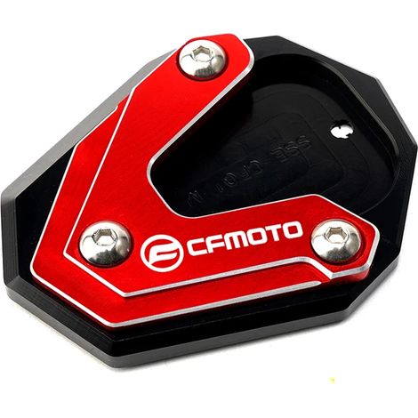 (Béquille latérale rouge) Compatible avec les motos CFMOTO 650MT, 800MT, 650TR-G et 650 TR-G TRG. Bouchons de valve de pneu CNC, béquille latérale, extension de béquille pour 650 MT et 800 MT maxpower (1/4)