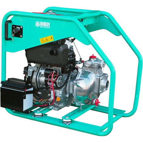 Imer – Motopompe haute pression diesel 27 m3/h – Auto-amorcante – Moteur YANMAR 4 temps – Débit 450 l/min – Pression 9 bars – Hauteur manométrique 90 m (1/2)