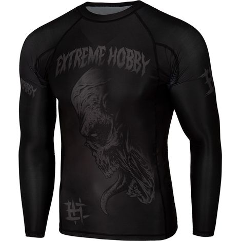 Herren Langarm-Rashguard Nightmare 2 2XL Schwarz