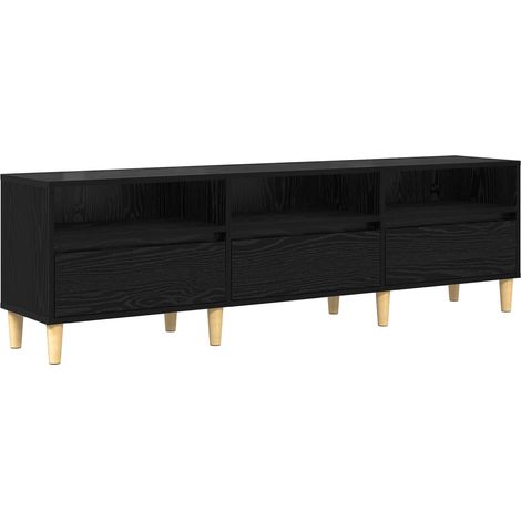 Maison Exclusive - Meuble TV Chêne noir 150 x 30 x 45 cm Bois d'ingénierie