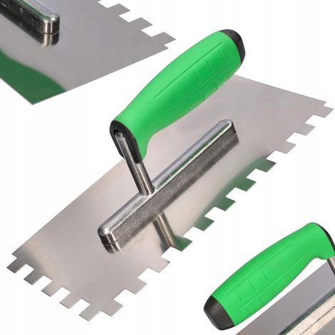 Llana de acero inoxidable AL 270 dentada 12x12 GUM