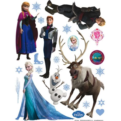 Stickers géant La Reine des Neiges Frozen Disney (1/4)