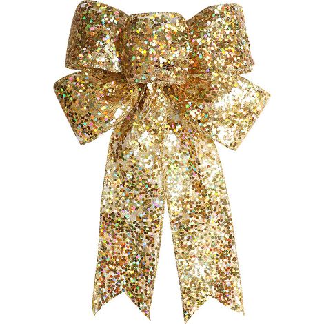 1 pièce Noeud de Noël Artisanal en Ruban de Chanvre Imitation pour Décoration de Fête et Maison (1/5)