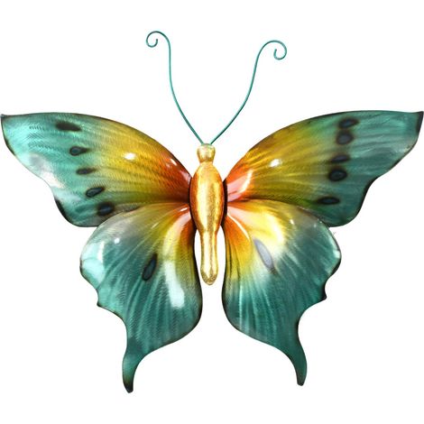 Signes Grimalt Aplique Metal Adorno Pared Adorno Pared Mariposa L Apliques Metal Verde 2x40x34cm 35050