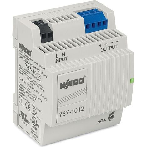WAGO 787-1012 Hutschienen-Netzteil (DIN-Rail) 24 V/DC 2.5 A 60 W Anzahl Ausgänge:2 x Inhalt 1 St. (1/3)