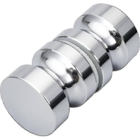 Poignées de porte de douche en alliage d'aluminium (paire), poignées rainurées pour salle de bain (1/4)