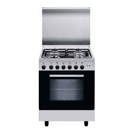 Cucina Glem Gas A66MI acciaio inox 2297 W 59,4 litri