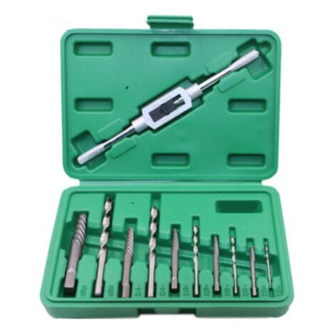Kit de 10 extracteurs de vis M3-M18 pour vis endommagées, avec boîte et tube de rangement. (1/4)