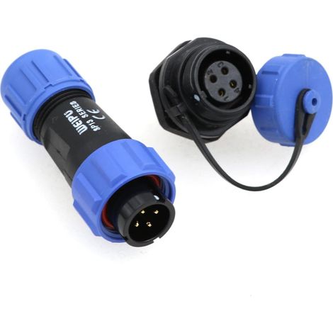 Plastic M13 Aviation 4 Pin Waterproof Circular Connector Female Wire Connector Male Joint for Audiovisual (1/5)