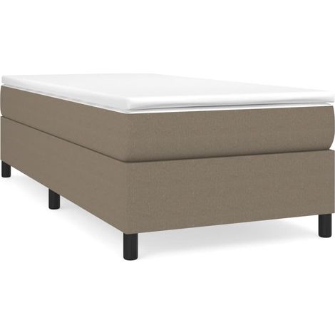 Maison Exclusive - Boxspringbettgestell Taupe 100x200 cm Stoff