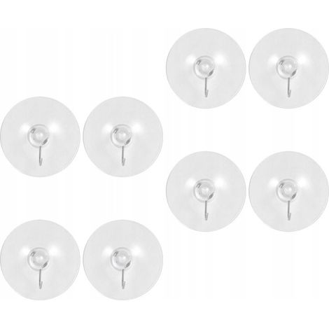 Ganci universali in PVC con ventose, adatti per bagni e cucine.