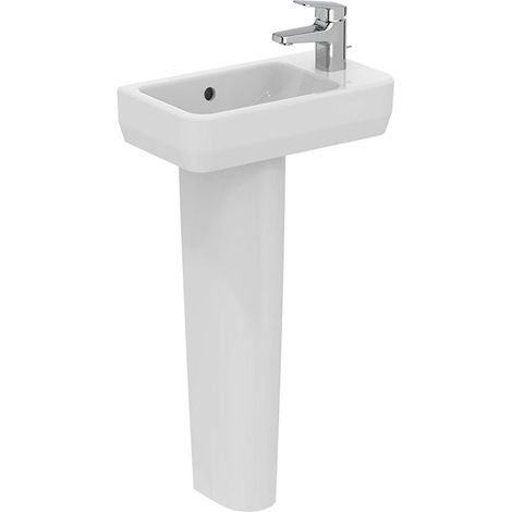 Ideal Standard I.Life S Compact Basin and Full Pedestal 450mm Wide - 1 Tap Hole (1/5)