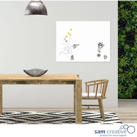 Tableau blanc magnétique flexible 90x150 cm